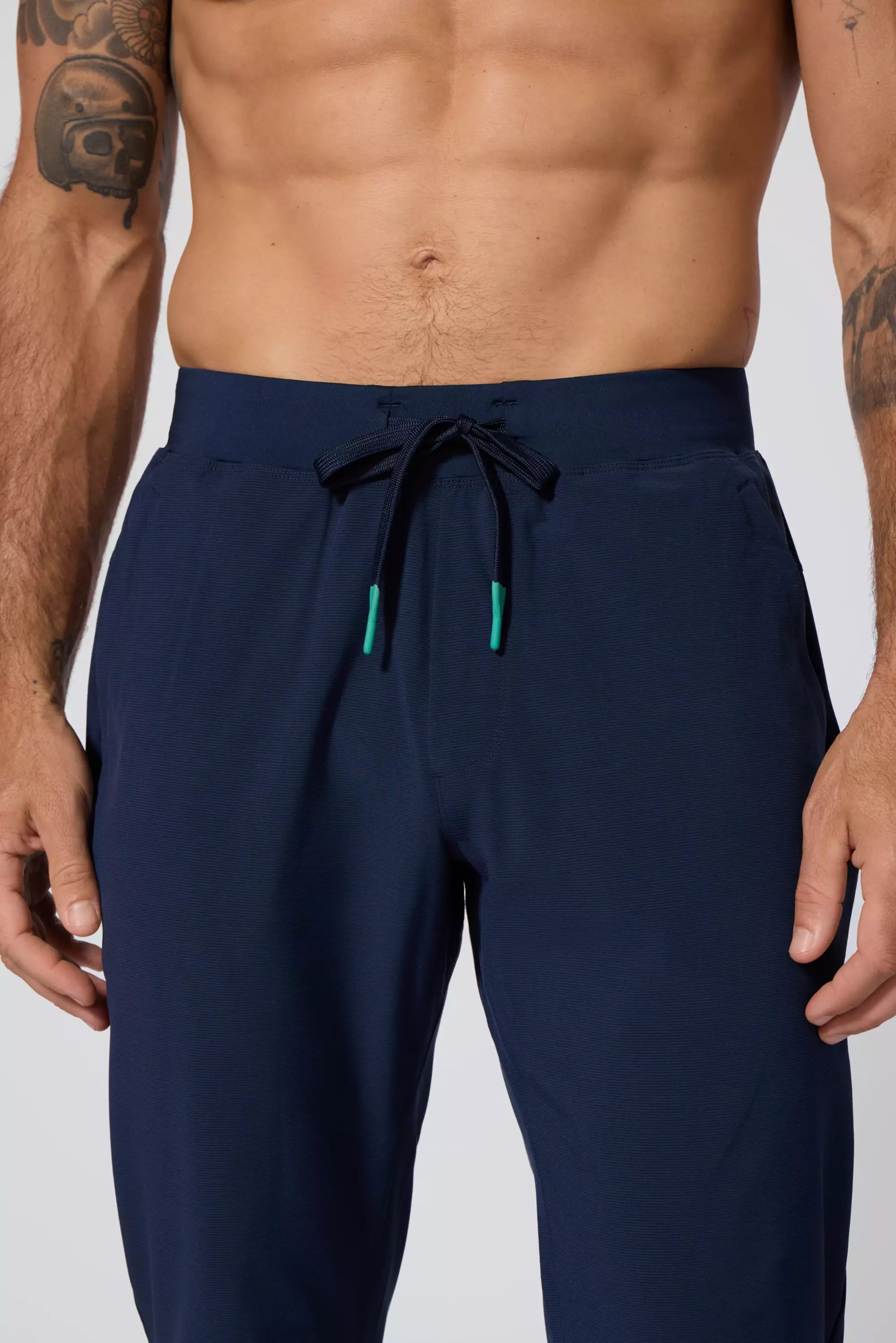 Rove Slim Pant - Deep Navy/Water Garden