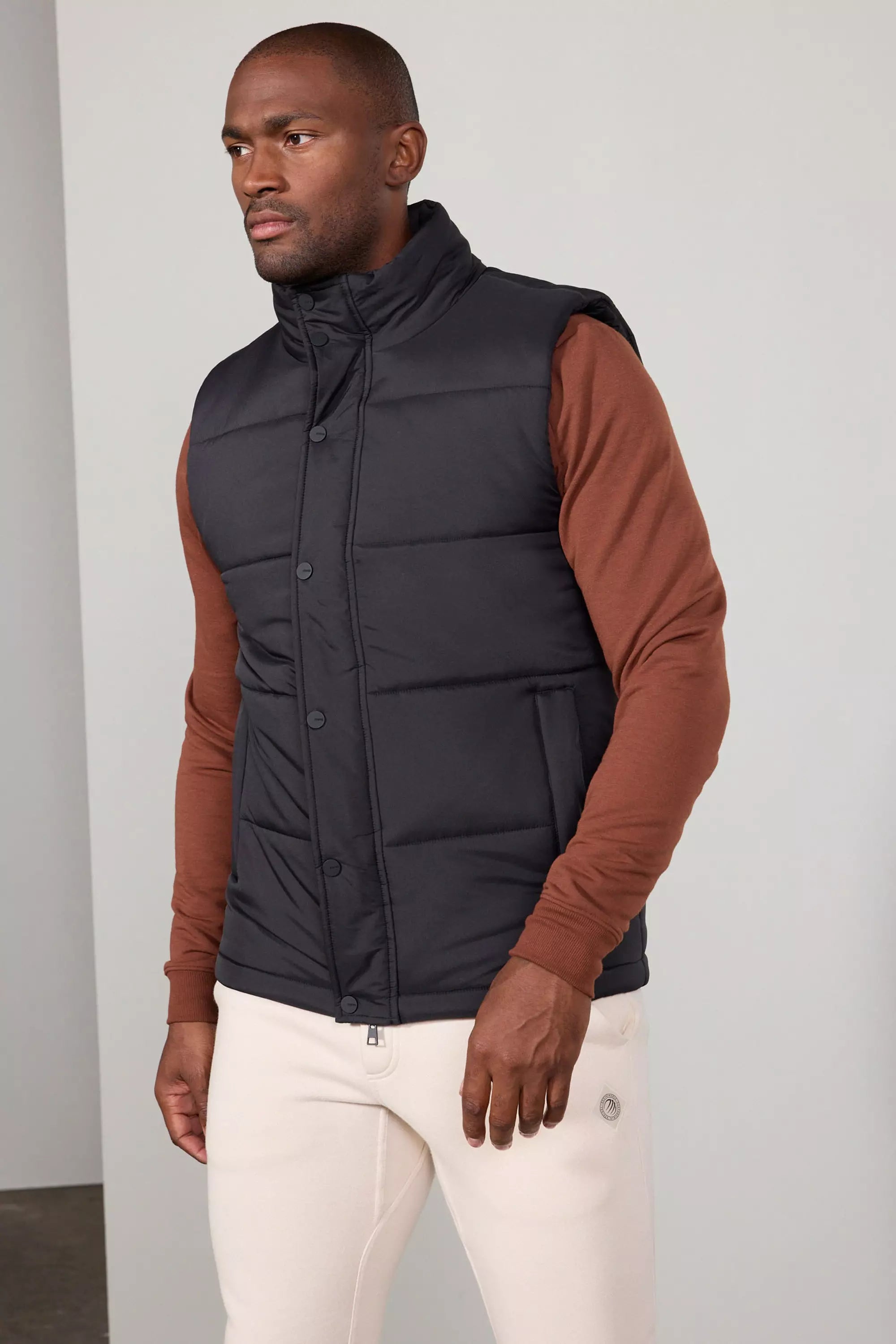 Featherlight Puffer Vest - Black