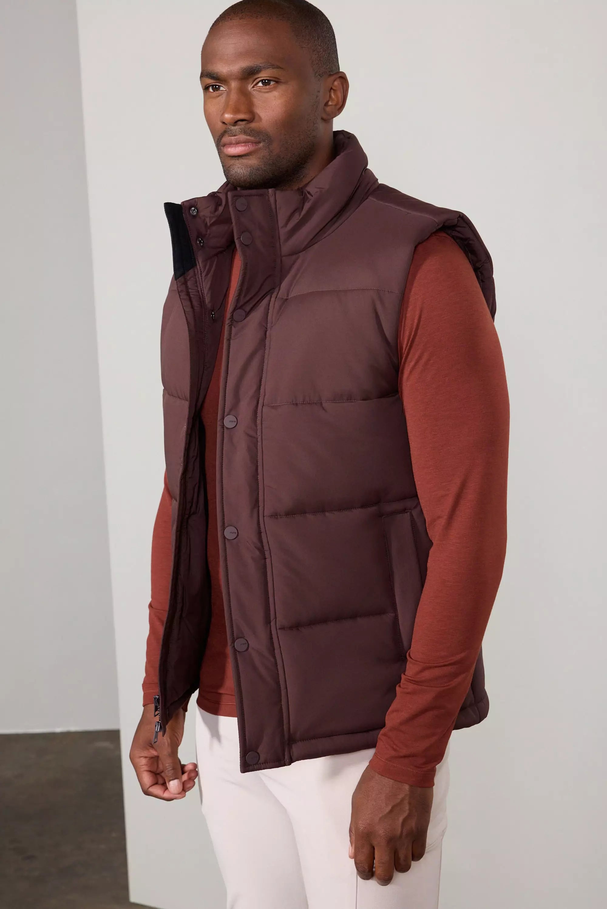 Featherlight Puffer Vest - Chocolate Brown