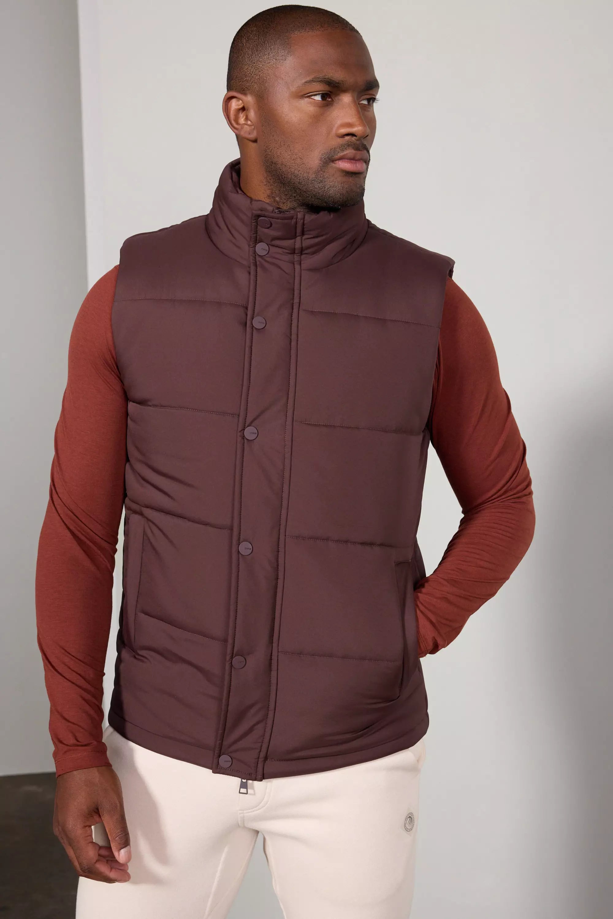 Featherlight Puffer Vest - Chocolate Brown