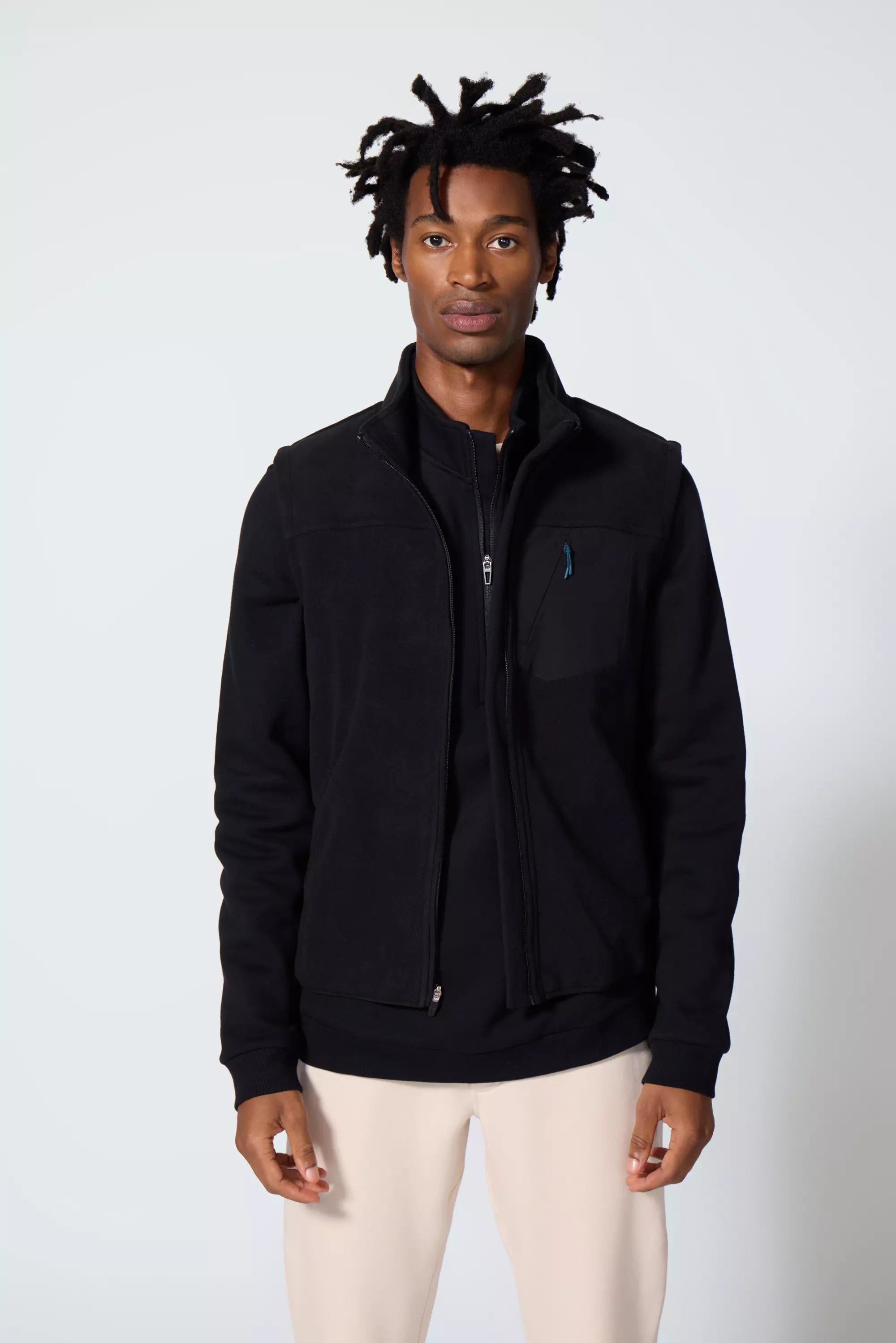 Elevate Fleece Vest - Black