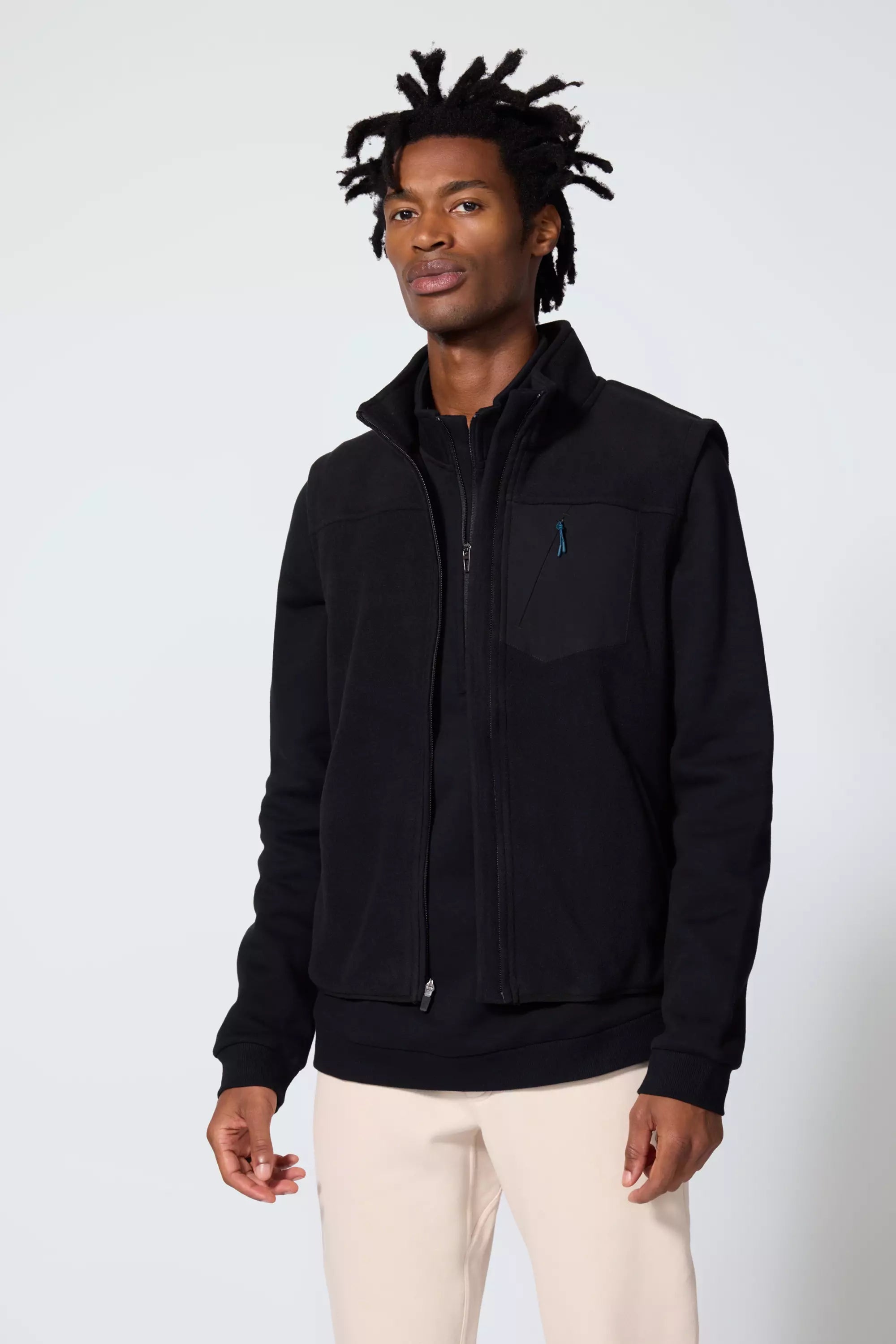 Elevate Fleece Vest - Black