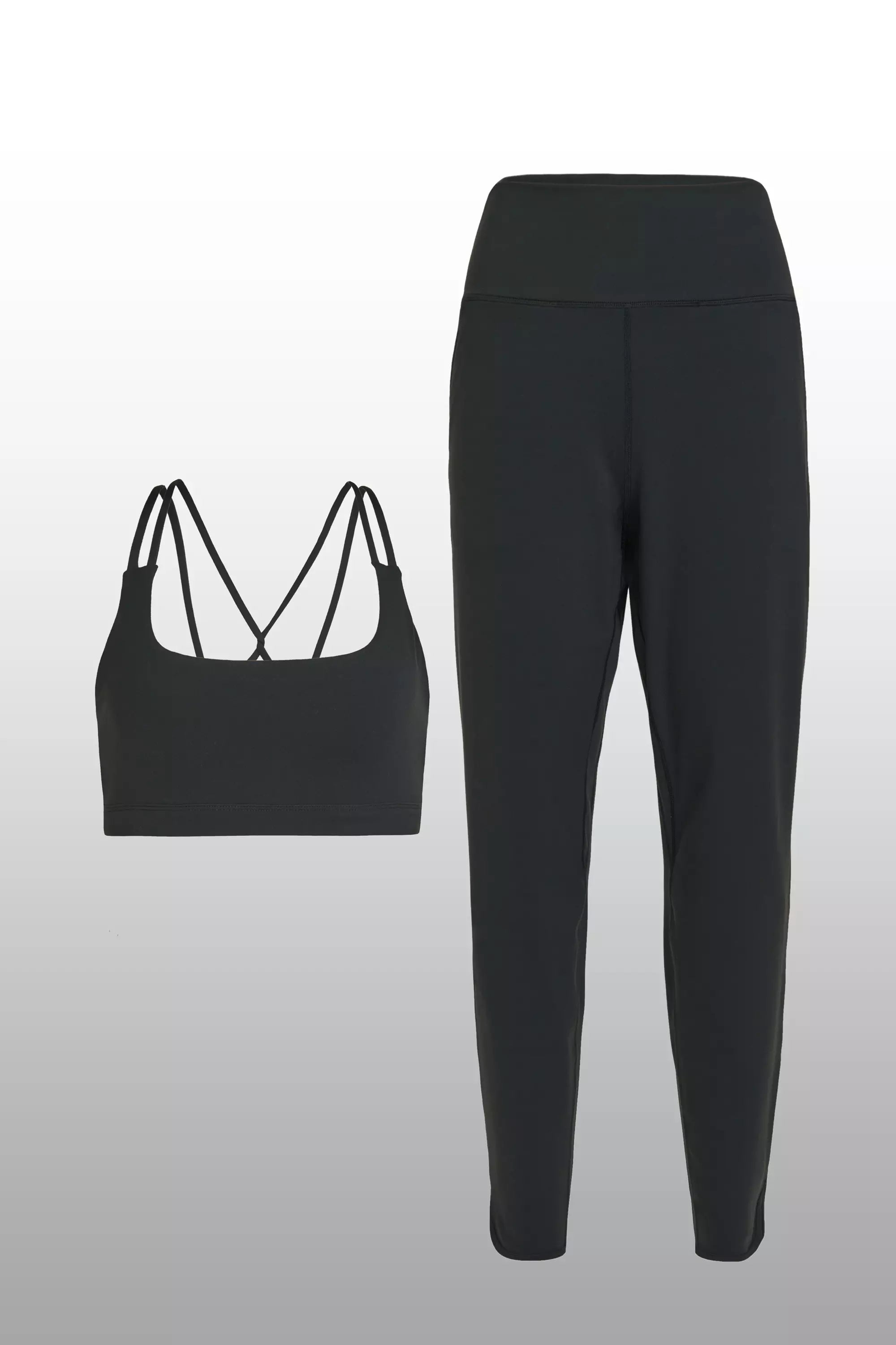 Cloud Bra & Jogger Bundle in Jet Black