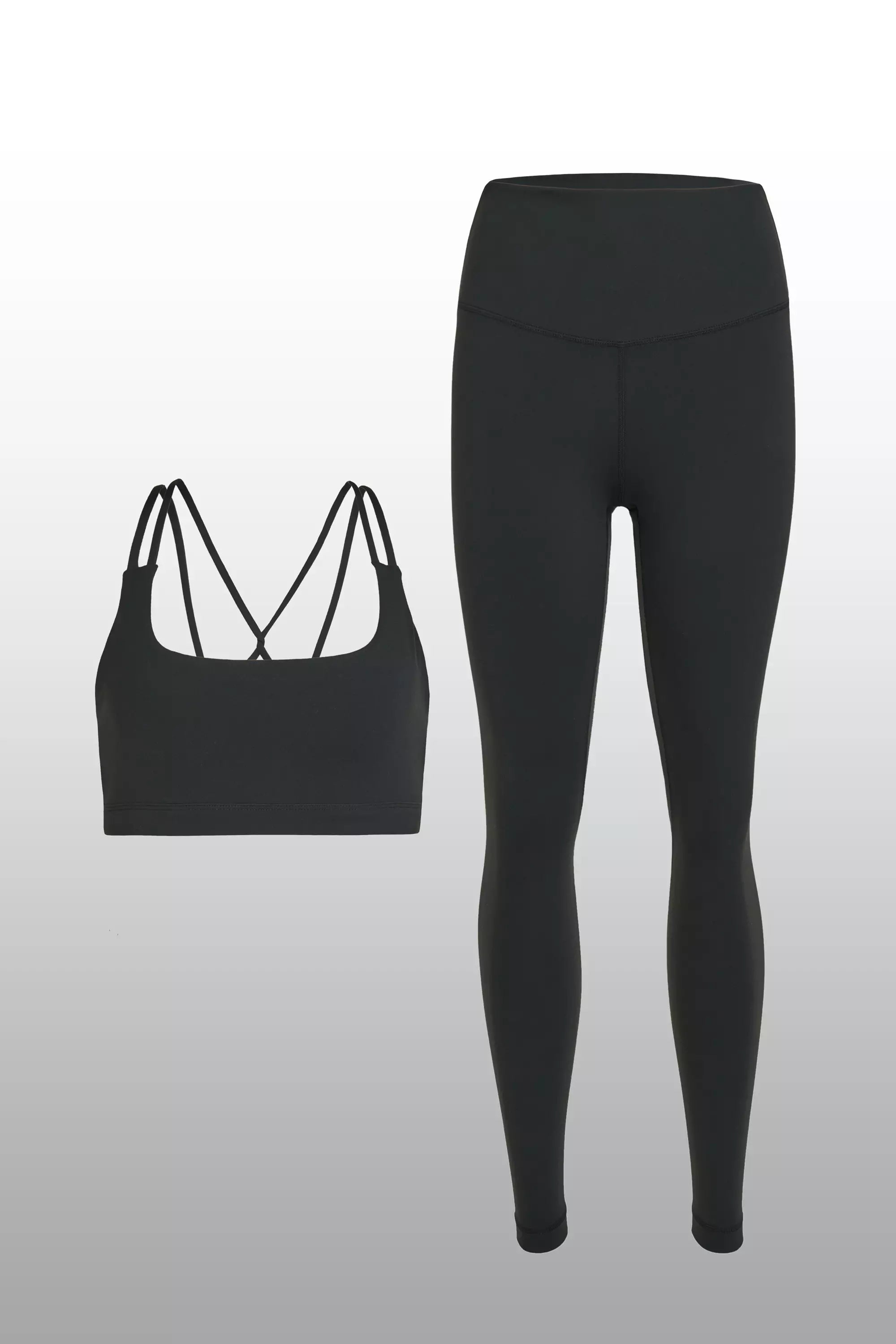 Cloud Bra & Legging Bundle in Jet Black