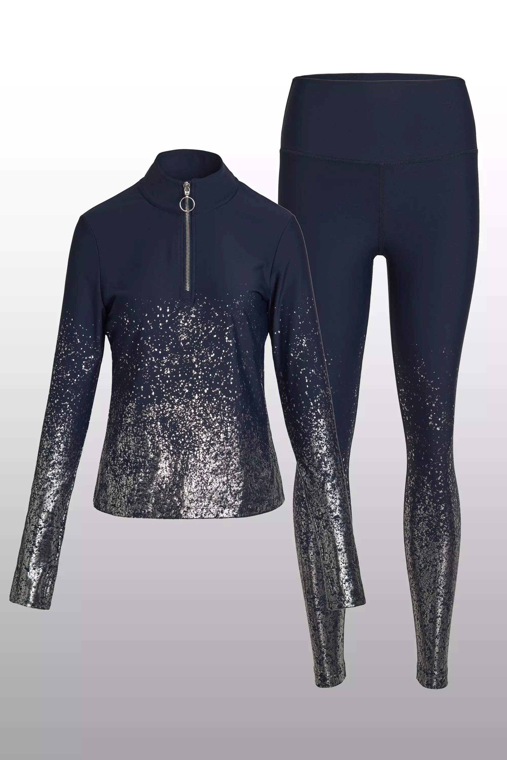 Texture Shine Bundle in Deep Navy & Silver