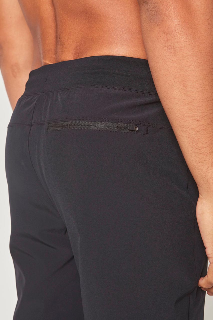 Pantalón tejido estirado - negro